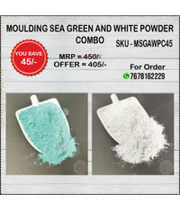 Moulding Sea Green And White Powder Combo