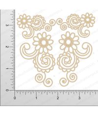 Indian Ornate Corner - Chipboard