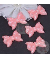 Polka Dot Bow - Light Pink