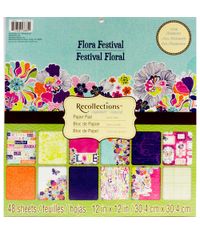 Funky Fresh Paper Pad By Recollections 12x12inches 48 sheets