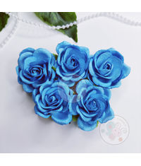 Curved Roses 35 MM - Firozi Blue