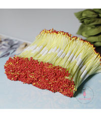 Round Thread Pollen - Two Tone Red - Wholesale Pack