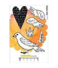 Stamps - Le coeur et l'oiseau by Zorrotte