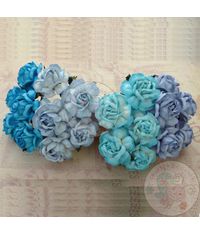 Curved Roses Combo - Blue