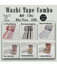 Washi Tape Combo (Pack of 60 Rolls)