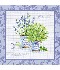 Napkin - Lavender Basil (Decoupage Napkin)