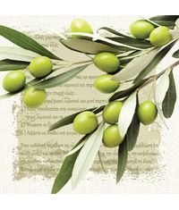 Napkin - Greek Olives (Decoupage Napkin)