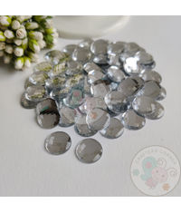 Silver Gems Kundan Stones Round (Flat Back)