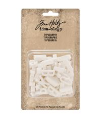 White .75" Plastic Alphabet 73/Pkg