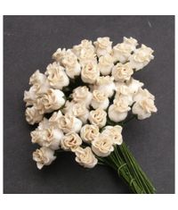 Twisted Rose Buds - Cream Yellow