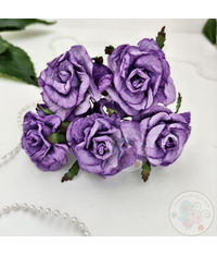 Embossed Roses - Violet