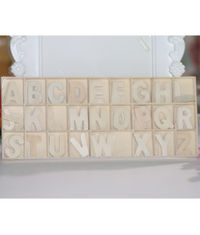 Wooden Alphabets #2 - 156 Pcs/Pack