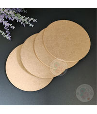 Wooden Circle Coaster - Pack of 4  (120 mm X 120 mm)