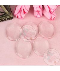 Clear Glass Oval Cabochons 17