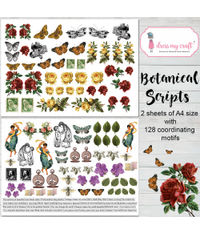 Botanical Scripts Motif Sheet