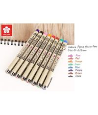 PIGMA MICRON 01-SET OF 8 ASSORTED COLOURS