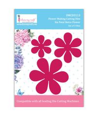 Six Petal Retro Flower - Flower Making Cutting Dies