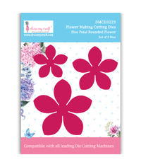 Five Petal Rounded Flower - Flower Making Cutting Dies