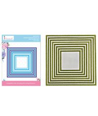 Stitched Scalloped Square Frame LG - Basic Designer Die