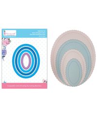 Stitched Scalloped Oval - Basic Designer Die