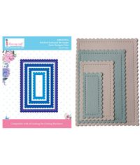 Stitched Scalloped Rectangle - Basic Designer Die