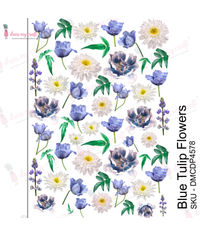 Blue Tulips Flowers - Transfer Me