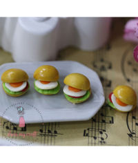 Miniature Bread Egg Burger