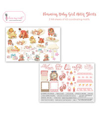 Charming Baby Girl Motif Sheet