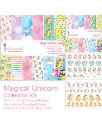 Magical Unicorn Collection Kit with Motif Sheet