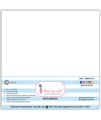 White Cardstock - 12 x 12 - 250 GSM