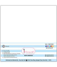 White Cardstock - 300 GSM