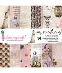 My Vintage Lady - 6X6 Paper Pad