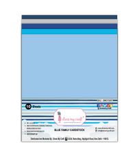 Blue Family Cardstock - 8.25 inch x 11.75 inch - 250 Gsm