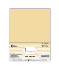 Beige Cardstock - 8.25 inch x 11.75 inch - 250 gsm