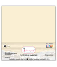 Pretty Cream Cardstock 12x12 - 250 gsm