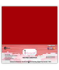 Rich Red Cardstock 12x12 - 250 gsm