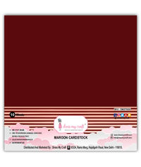 Maroon Cardstock 12x12 - 250 gsm