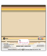 Brown Family Cardstock 12x12 - 250 gsm