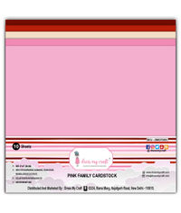 Pink Family Cardstock 12x12 - 250 gsm