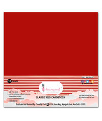 Classic Red Cardstock 12x12 - 250 gsm