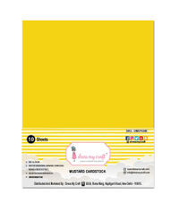 Mustard Cardstock - 8.25 inch x 11.75 inch - 250 gsm