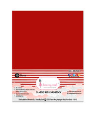 Classic Red Cardstock - 8.25 inch x 11.75 inch - 250 gsm