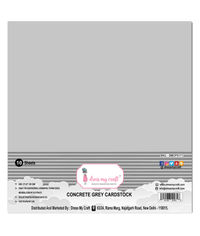 Concrete Grey  Cardstock 12x12 - 250 gsm