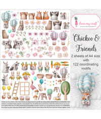 Chickoo & Friends Motif Sheets