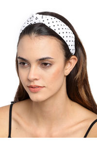 Buy YouBella Red & White Polka Dotted Hairband - Hair Accessory for Women  13875874