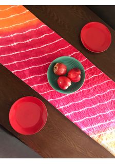 TIA QUILTED SHIBORI TABLE RUNNER