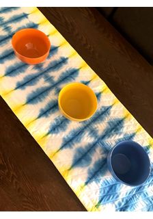 TANIA QUILTED SHIBORI TABLE RUNNER