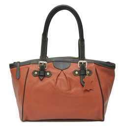 DESIGNER LEATHER SATCHEL HANDBAG