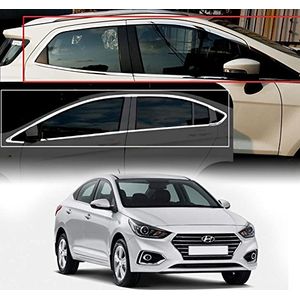   Hyundai  Verna 2017 Window Frame Stainless Steel Chrome Garnish Trim Exterior, AGHV228CA