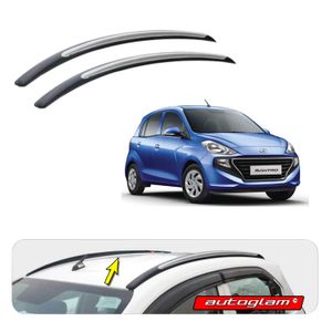 Roof Rails for Hyundai Santro 2019+ Color - Black with Silver, AGMM327RR